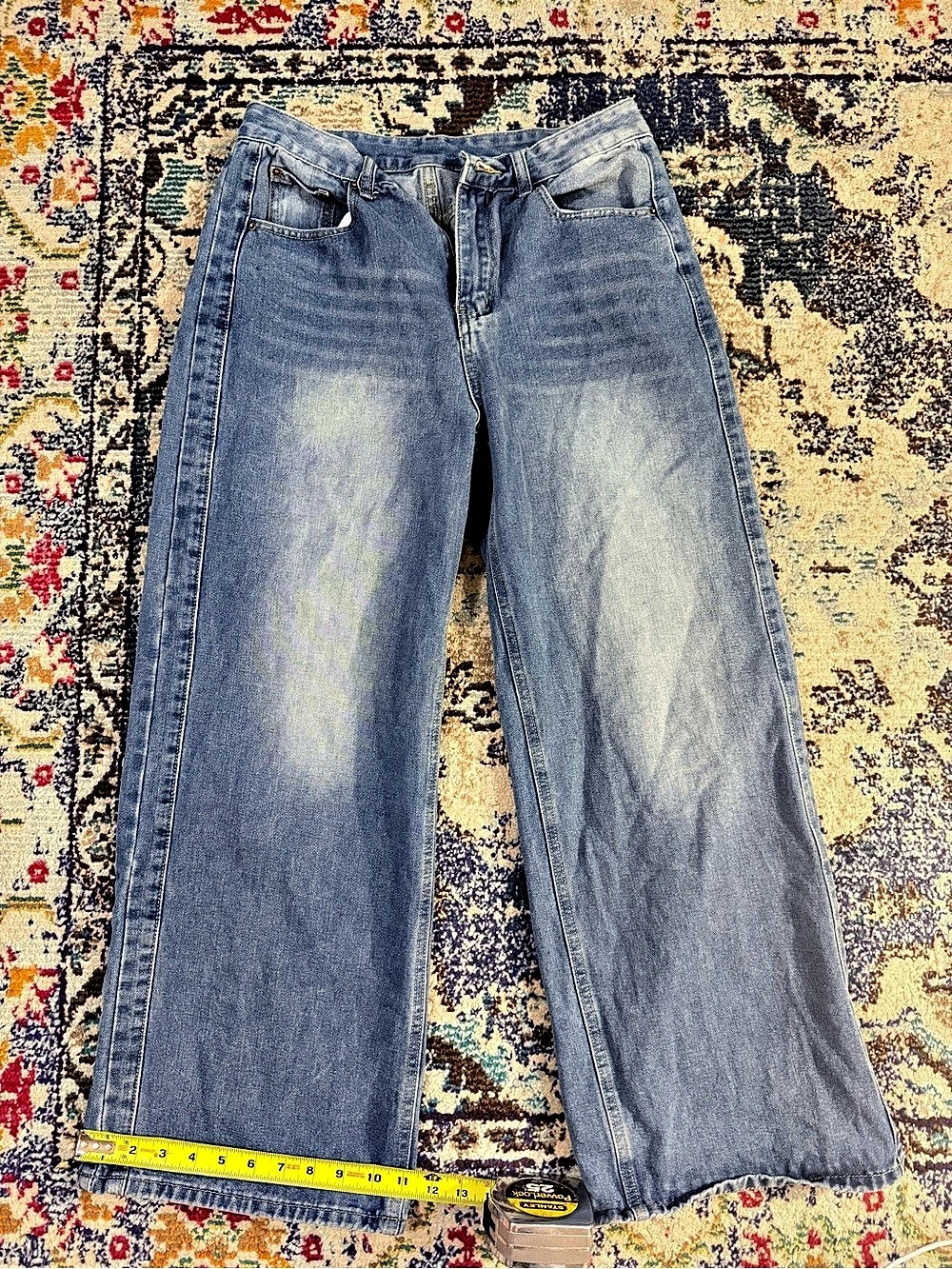 Women's flare legged Jeans Blue Size Large